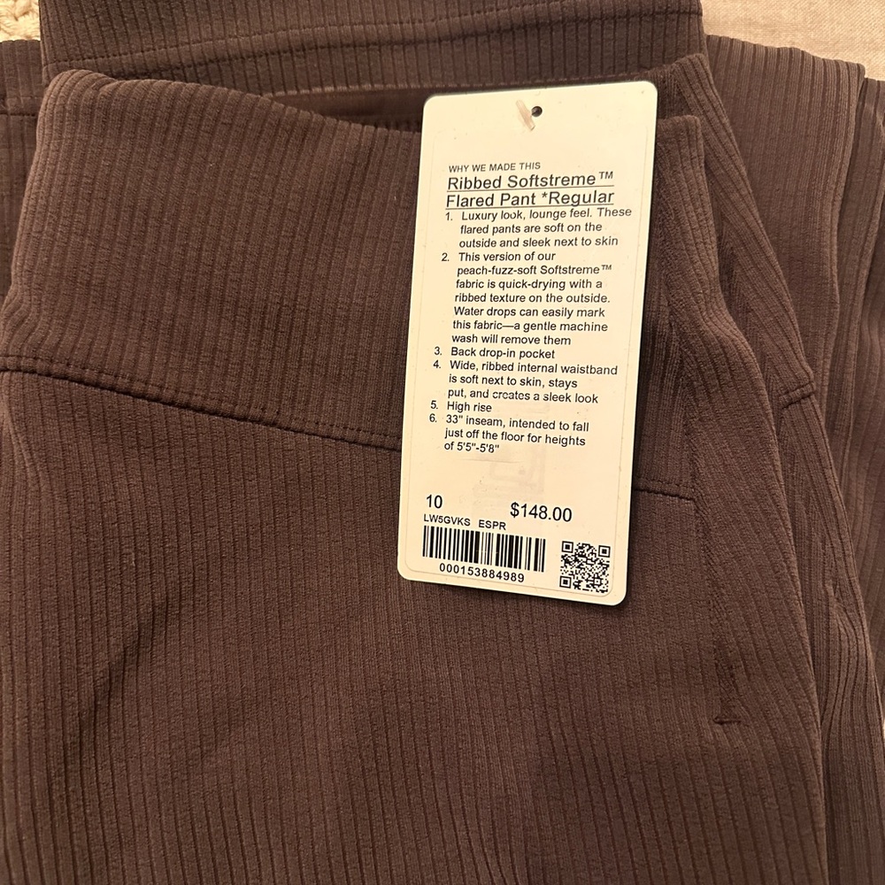 lululemon athletica Ribbed Softstreme Flared Pants - Brown